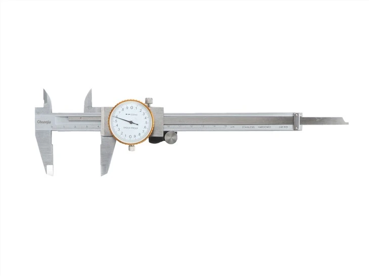 קליפרים של Vernier עם מחוון חוגה